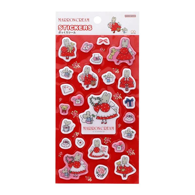 Sanrio Marron Cream Puffy Stickers ( Retro ) Japan NEW