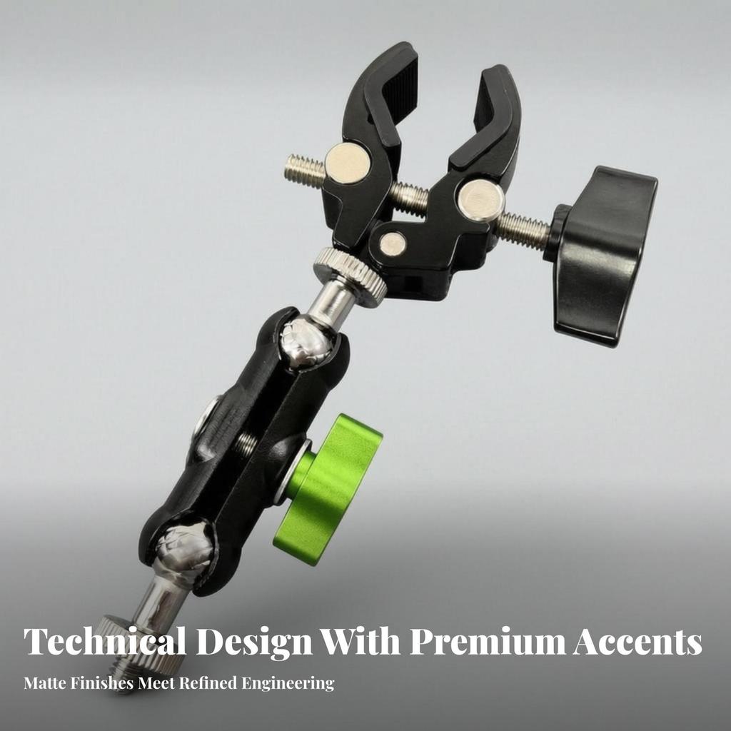 Handlebar Camera Mount with 1/4 Screw Clamp Swivel