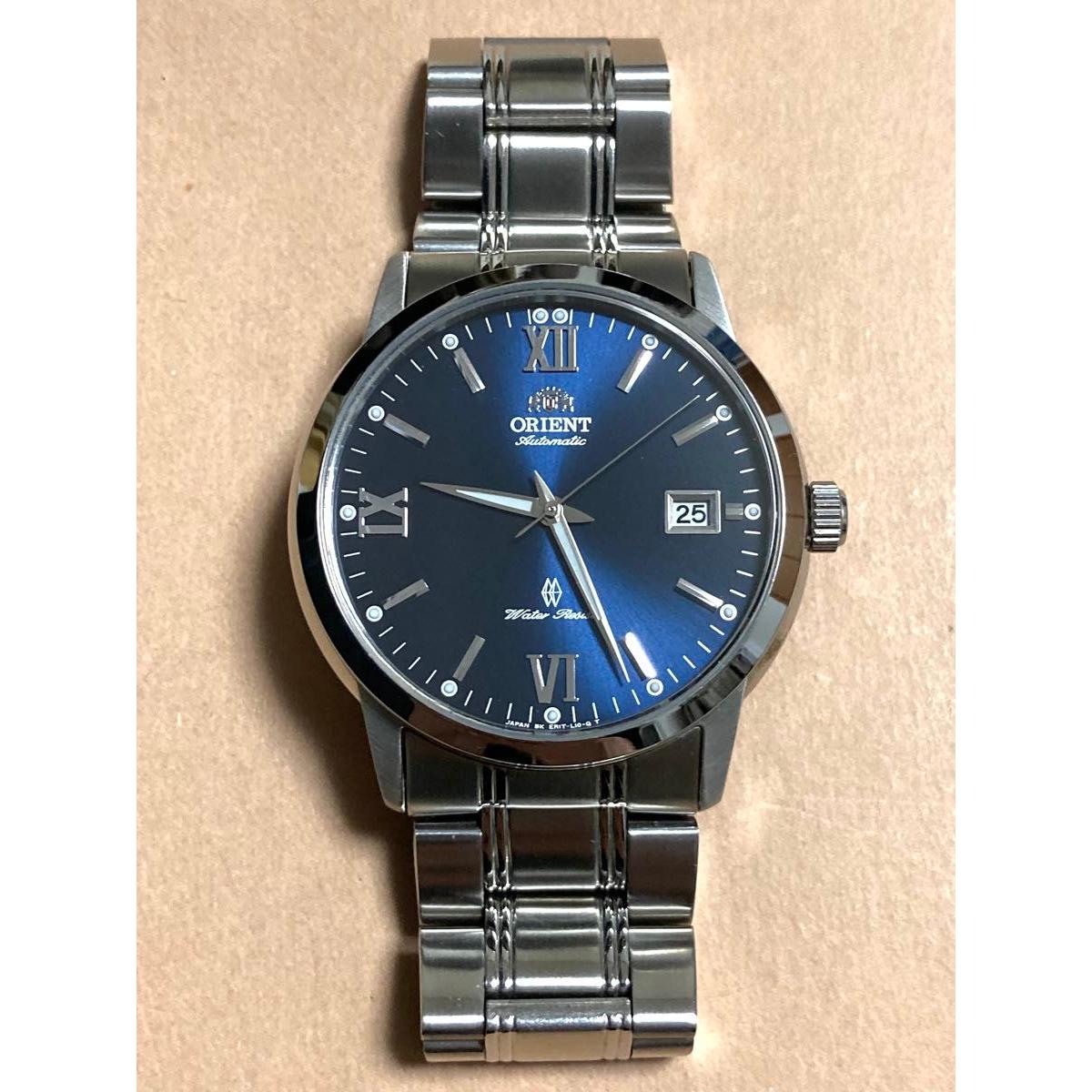 [Working item] ORIENT automatic watch ER1T-C0-B Navy [Good condition]