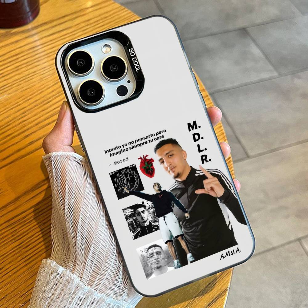 M-MoradS M-MDLRs Mode Street  Phone Case For iPhone 16 17 15 14 12 13 Pro Max Black Candy Matte Shockproof Cover