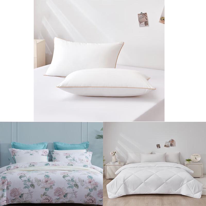 Mengjie Cotton Bedding Set with Wool Quilt & Pillows