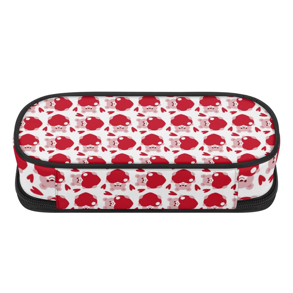 Pen Case Easy Open Zipper Roomy Interior 300D Polyester with Mesh Pocket Removable Divider and Pen Slots for Teens and Students