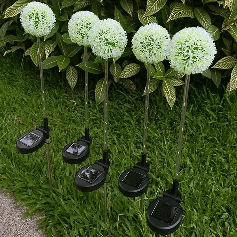 Solar Lights Outdoor Garden Decor,Solar Garden Lights Decorative Dandelion with LED Waterproof Solar Lights Outdoor for Yard