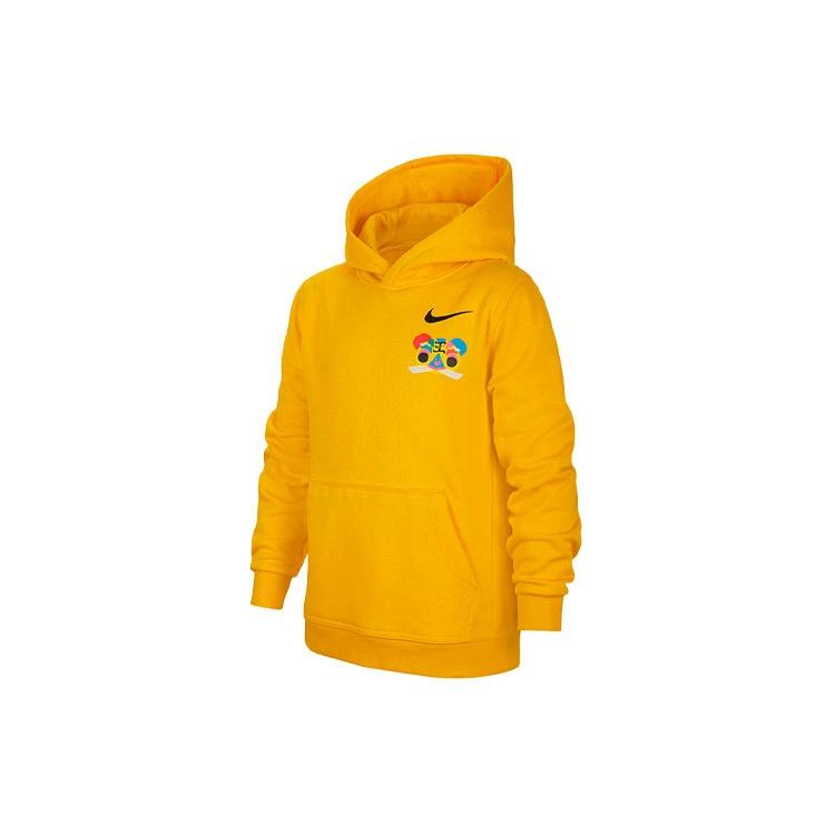 (GS) Nike CNY Chinese New Year s Edition Fleece Lined Stay Warm Sports Boy Yellow Kids DQ9133-739 L