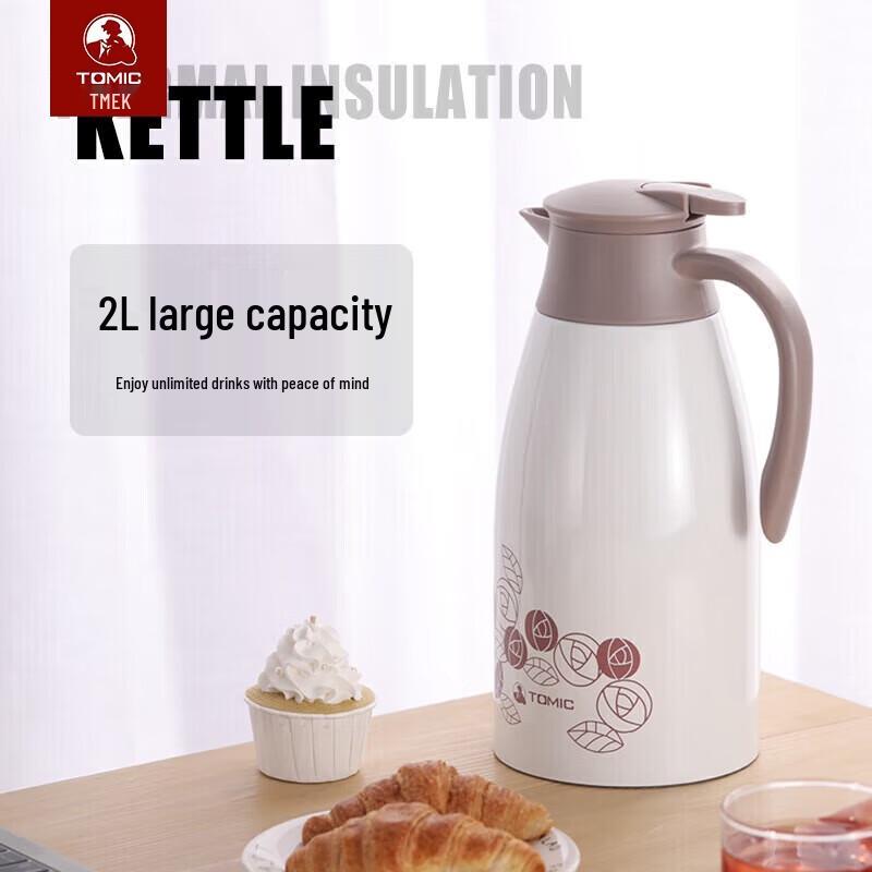 TOMIC 2L 304 Stainless Steel Insulated Thermos with Handle