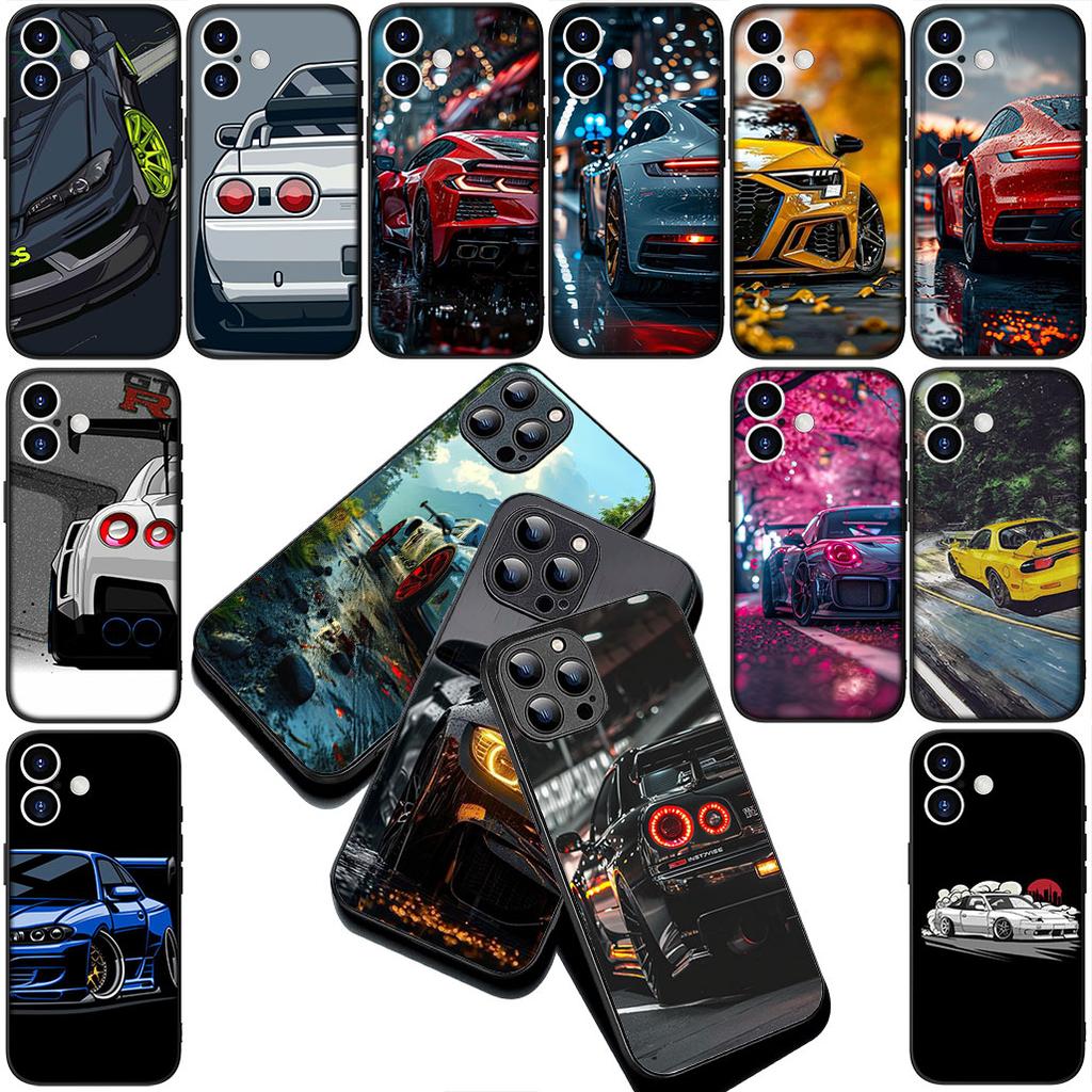 Supercar Super Car Cartoon Taillights Cover for Xiaomi Redmi Note 12 11 10 Pro 10A 10C 12C 13C Note12 12Pro Coque Phone Case