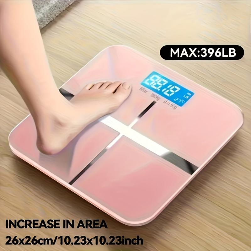 high quality1pc High Precision Digital Bathroom Scale with LCD Display, 396 lbs Capacity, Modern Black Design for Home, Dorm, Travel & Outdoor Use,