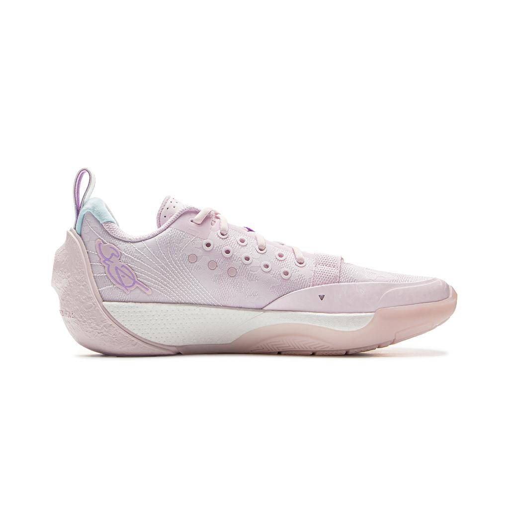 New LiNing Full City 13 Cushioning, Slip Resistant, And Breathable Low Top Basketball Shoes Men's Plain Purple Pink ABAV017-3