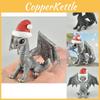 Adorable Resin Dragon Figurine With Christmas Hat Charming Home Decor Gift