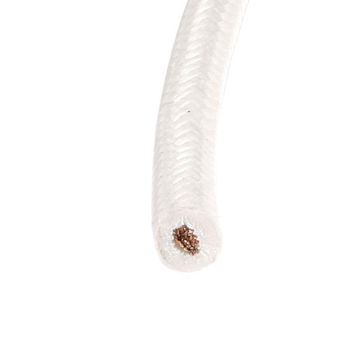 Câble tressé haute température sourcing map 2mm² fil électrique alimentation silicone 5m flexible usage domestique appareils ménager