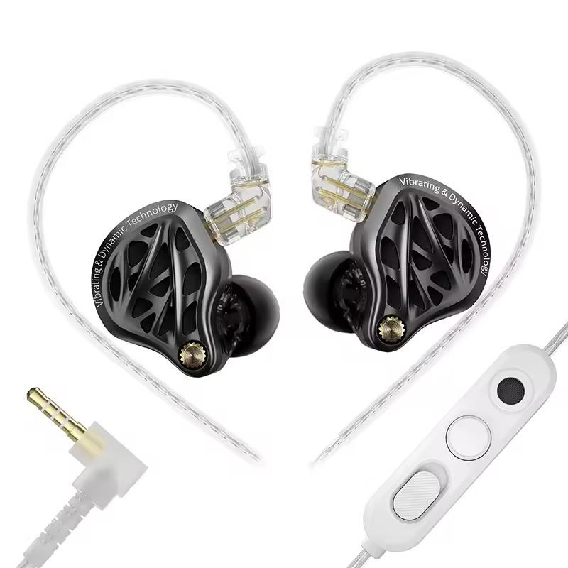KZ Vibe X Low Frequency Vibration Earbuds HiFi IEM Deep Bass Headset Stereo Sound In-Ear Wred Earphones for Music Gaming