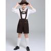 Costum popular bavarez pentru copii pentru Festivalul de 1 Iunie - Ținută germană alpină de performanță pentru băieți