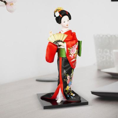 Estátua asiática colecionável estatueta japonesa quimono gueixa boneca kabuki para aniversário