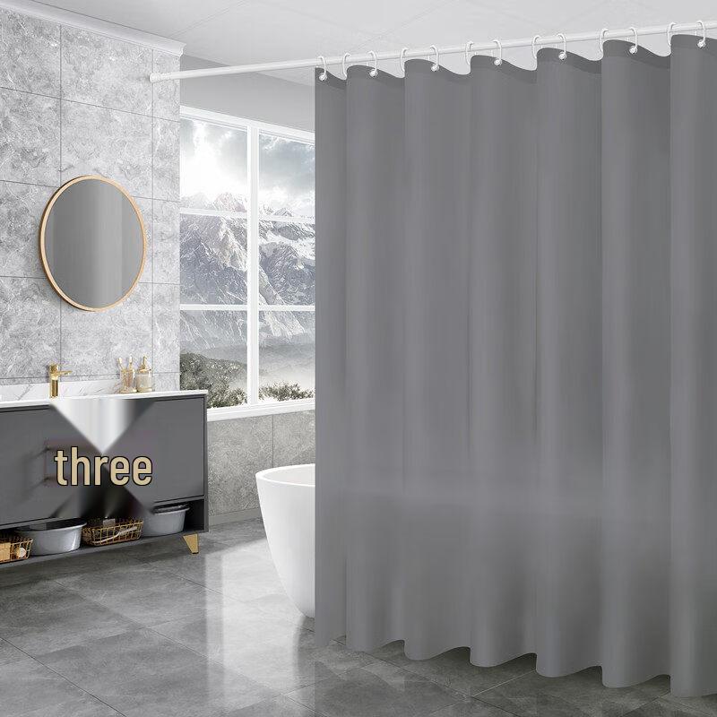 LIEI Thickened PEVA Waterproof Mildewproof Shower Curtain