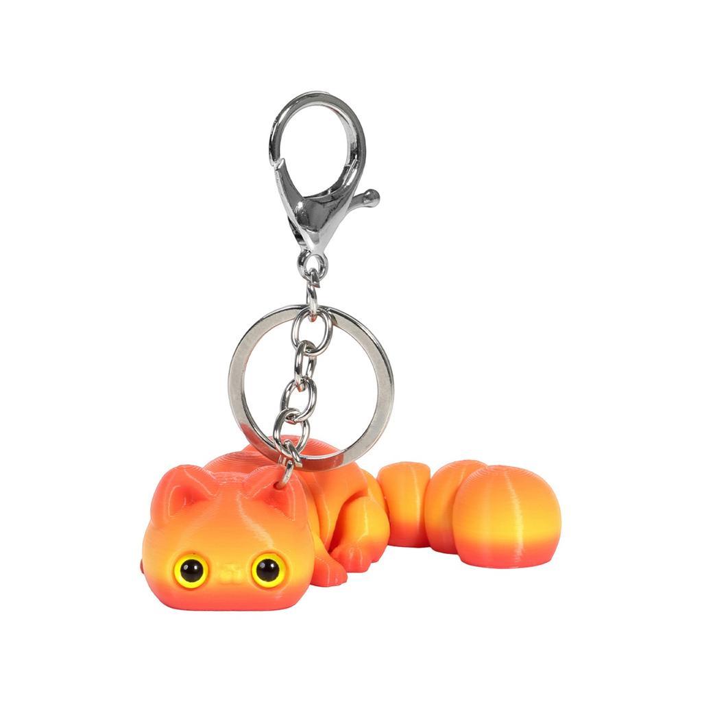3D Printed Cute Three-dimensional Keychain Schoolbag Small Pendant Gift Small Ornament