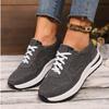 Blue Denim Platform Sneakers Women Fashion Thick Sole Lace Up Sports Shoes Woman Plus Size 43 Comfortable Casual Female Sneakers