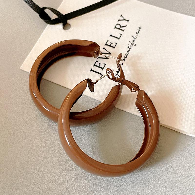 

Геометрические минималистичные серьги-кольца Серебряная игла