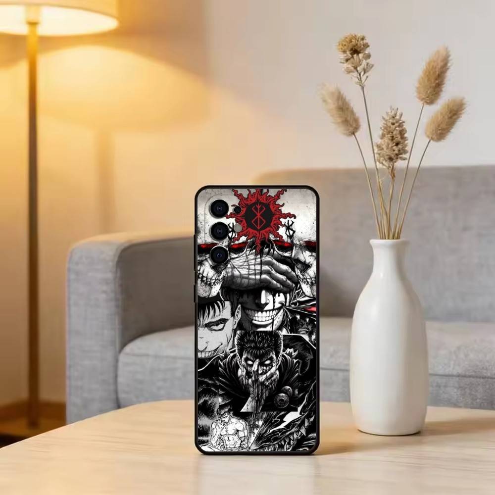 Cool Popular B-Berserk Comic Phone Case For Samsung S25,S24,S21,S22,S23,S30,Ultra,S20,Plus,Fe,Soft Silicone Black Cover