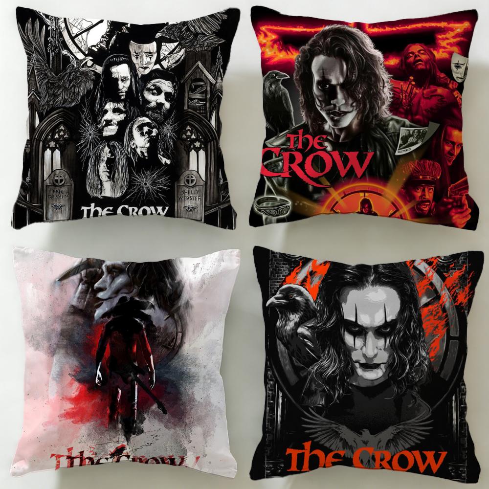 Classic Animal Theme Raven Crow Cushion Cover Soft EasyWash Pillow Case Versatile for Couch Bed Travel and Office
