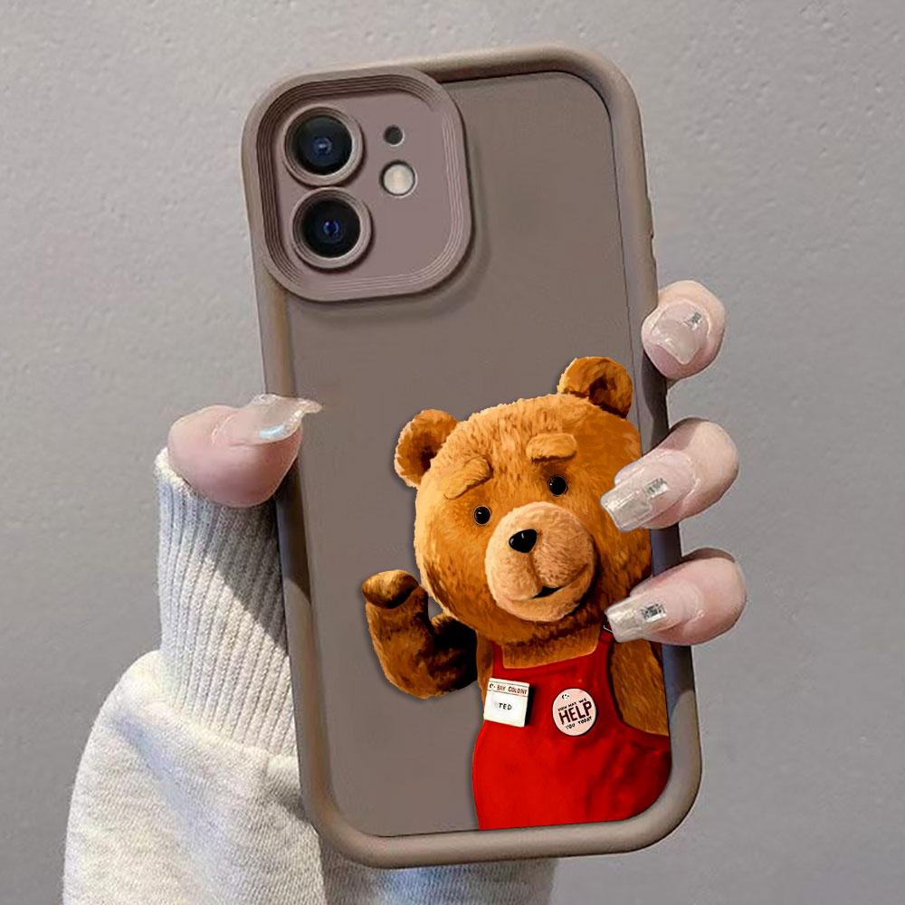 Cartoon T-Teddy Bear Cover Phone Case For Infinix HOT 10 20 30 30I 40 40I 50 NOTE 12 ZERO 30 40 50 50S 50X GT 10 20 30 TPU Case