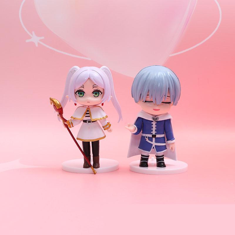 Frieren Beyond Journey's End8pcs The Noodle Stopper Sousou no Frieren Anime Girl Figure Action Figure Collectible Model Toys