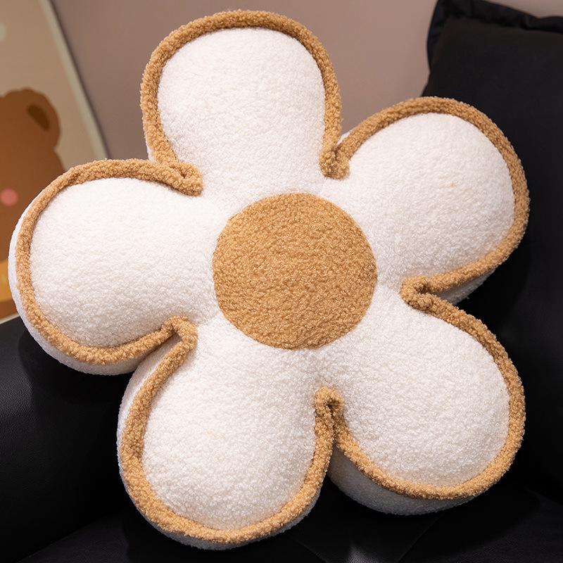 

Cream-Style Sunflower Throw Pillow & Cushion Set for Back and Waist Support -