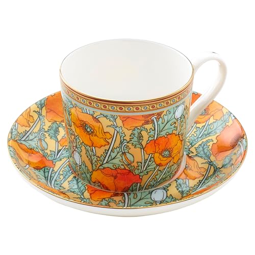 Royal Arden Bone China Cup & Saucer 270ml Orange 37679