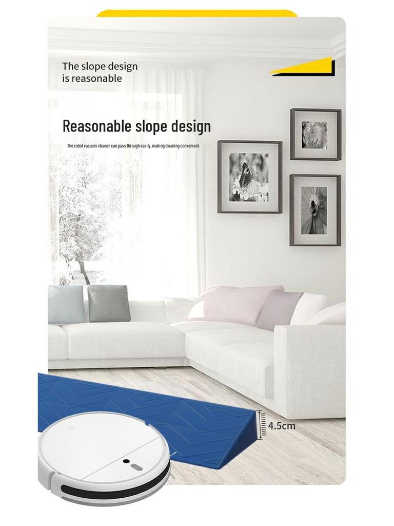 Threshold Uphill Ramp Mat for Indoor Sweeping Robots