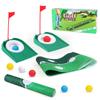 Complete Golf Putting Practice Set Includes Mat and Accessories for or Multiplayer Use to refines Technique Anywhere