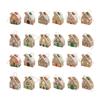 24pcs Christmas Advent Calendar Boxes Shaped Reusable Treat Storage For Holiday Party Favors Wrapping Countdown
