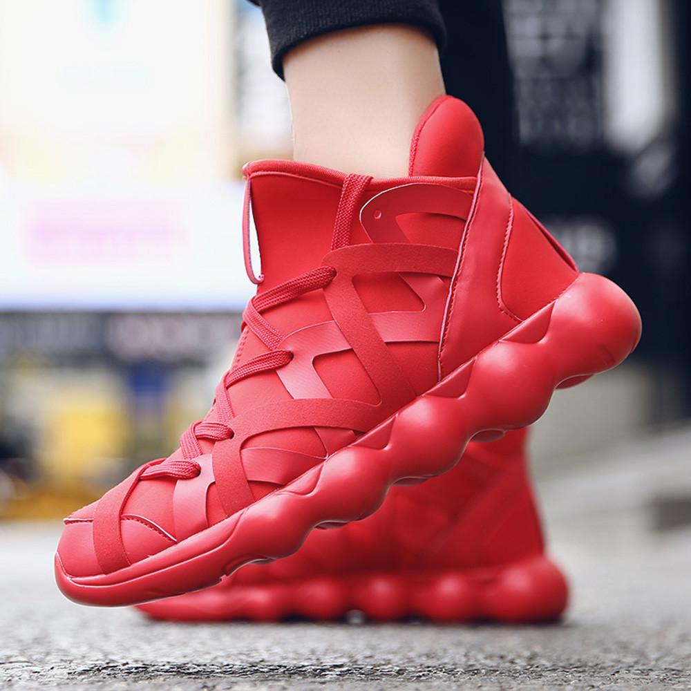 Fashion Casual Shoes Mens Trend Fly Weave Breathable with Lightness Sneakers RedBrowm Fashion Casual Shoes Mens Trend Fly Weave Breathable with Lightness Sneakers RedBrowm