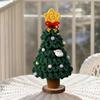 Christmas Tree 7-Layer Gradient Colors Knitting Crochet Christmas Tree Holiday Ornaments for Car Home Tabletop Fireplace Mothers