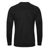 Kelme Men's Knitted Crew Neck Football Sweatshirt, Pullover Long Sleeve, Soccer Uniform, Spring and Autumn Training Wear, Black, Size 3XL