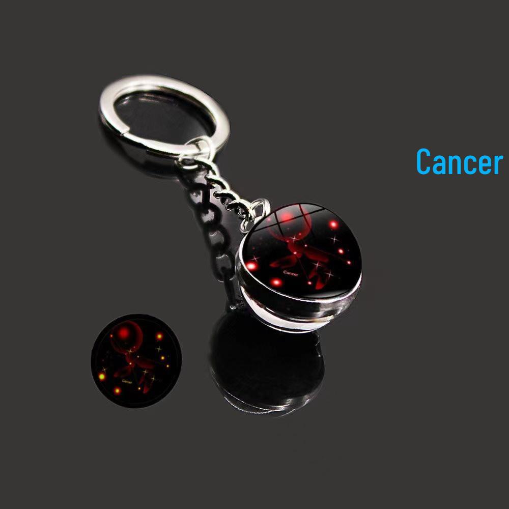 Luminous Zodiac Keychain: Dvanáct souhvězdí s přívěsky ve znamení Býka a Vodnáře