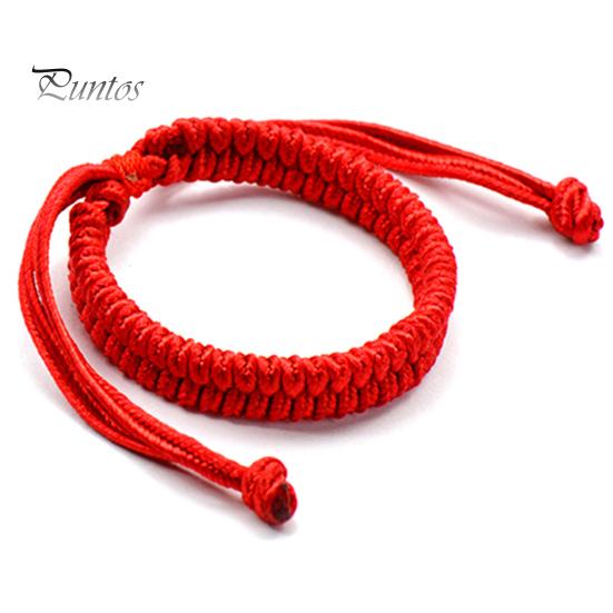 Knitting Bracelet Chinese Style Red Rope Braided Fashion Jewelry Handmade Adjustable Bangle for Unisex Hand Chain