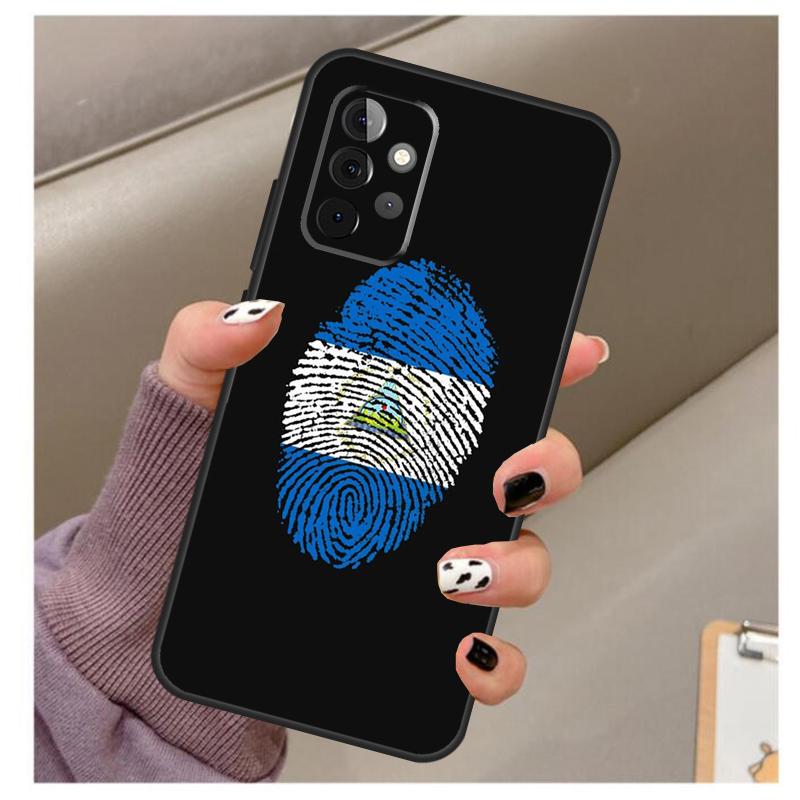 Nicaragua Flag Case For Samsung Galaxy A13 A33 A53 A73 A14 A24 A34 A54 A72 A52 A32 A22 A12 A51 A71 A15 A25