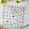 Puppy & Cat Graffiti Nail Stickers - Cute, Cool, & Sweet Small Patterns & Bows