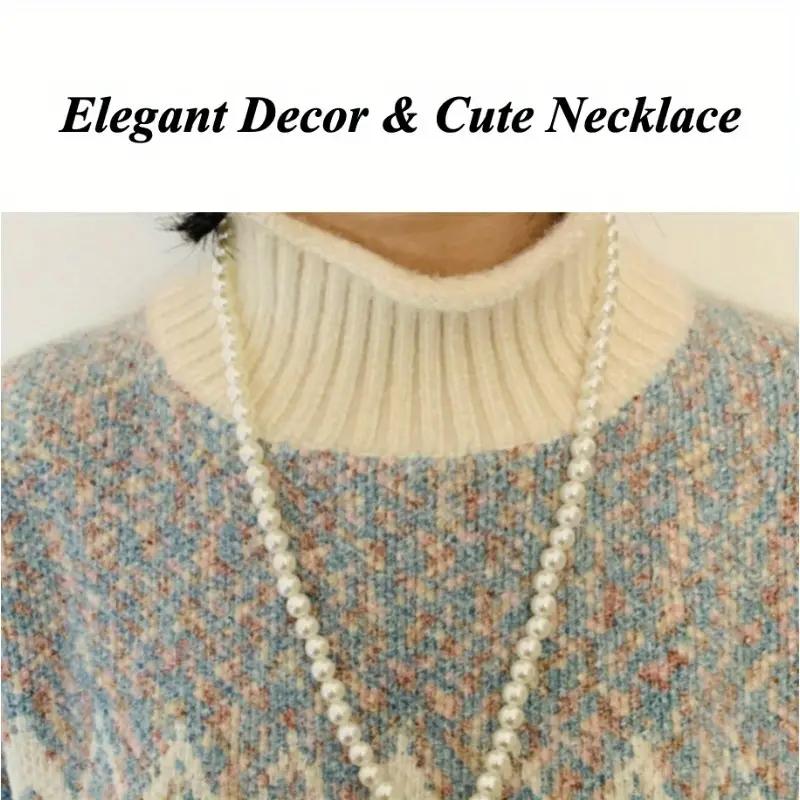 HOT Selling 2 In 1 Beaded Zipper Assistant Tool Pearl Neck Lanyard Zipper Puller Zipper Auxiliary Tool Pearl Chain