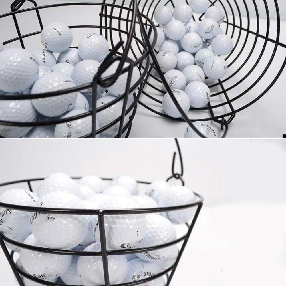 Großvolumiger Golfballkorb Aufbewahrungskorb aus Edelstahl Langlebiger Golfballbehälter