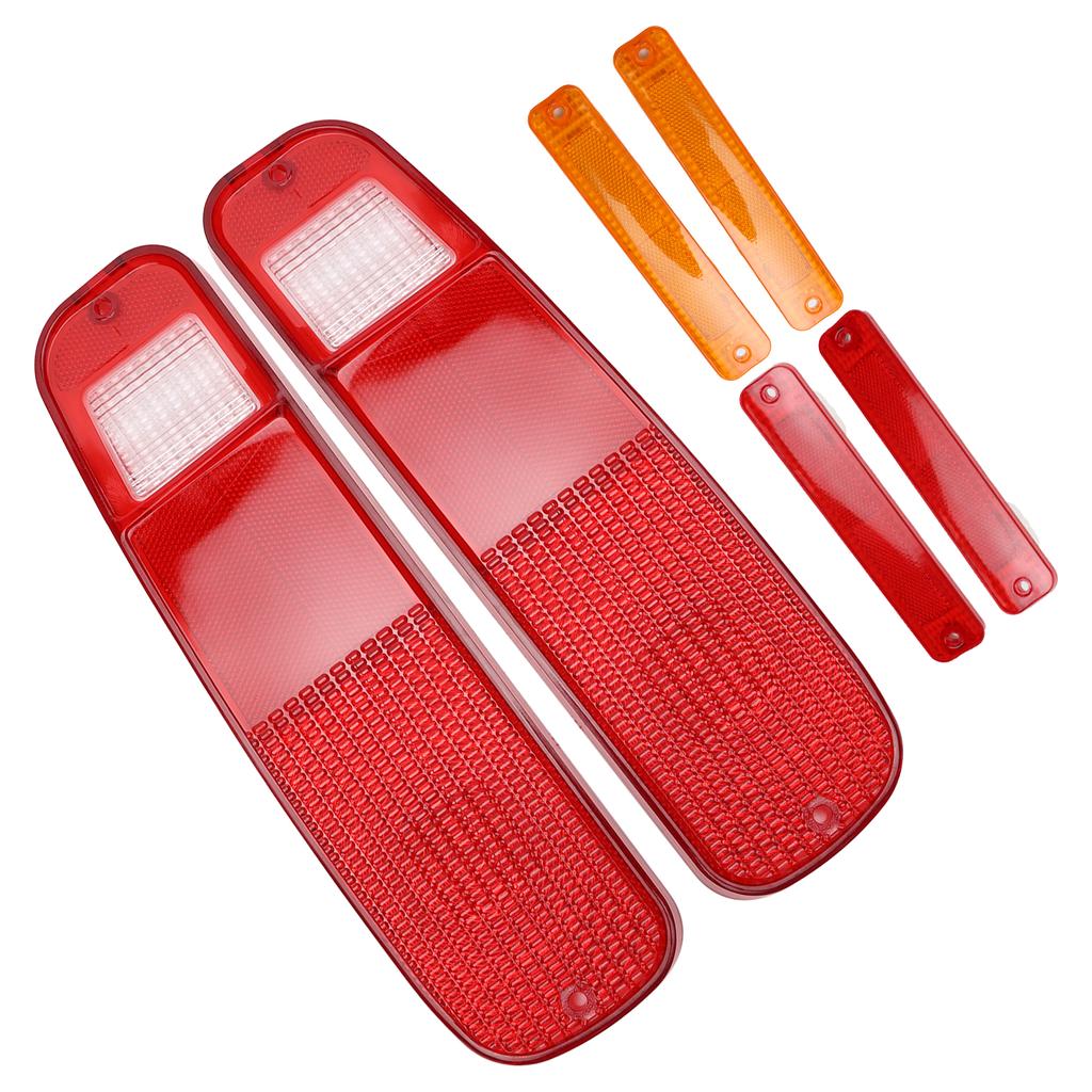 6-teiliges Rücklicht- und Seitenkotflügel-Kit 2-74f Ersatz für Ford Econoline Van 1975-1991