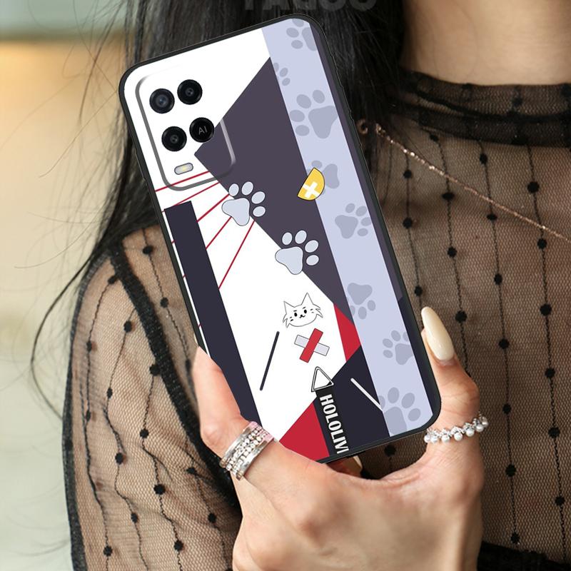 Hololive Costume Case For Oppo A78 A98 A18 A38 A58 A60 A80 A40 A96 A76 A16 A94 A74 A54 A15 A17 A57 A77 A5 Pro
