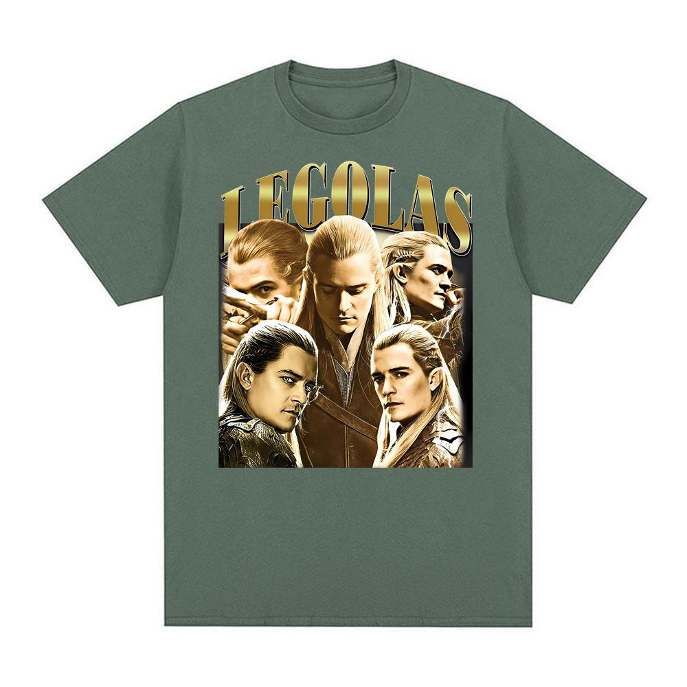 Legolas Vintage Lord of The Rings Elven Archer T Shirts Unisex Women Fashion Hip Hop Streetwear T Shirt Casual Loose Cotton Tshirt