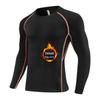 Men's Thermal Long Sleeve Elastic Training Tights for Autumn/Winter - Running, Basketball, Outdoor Fitness.