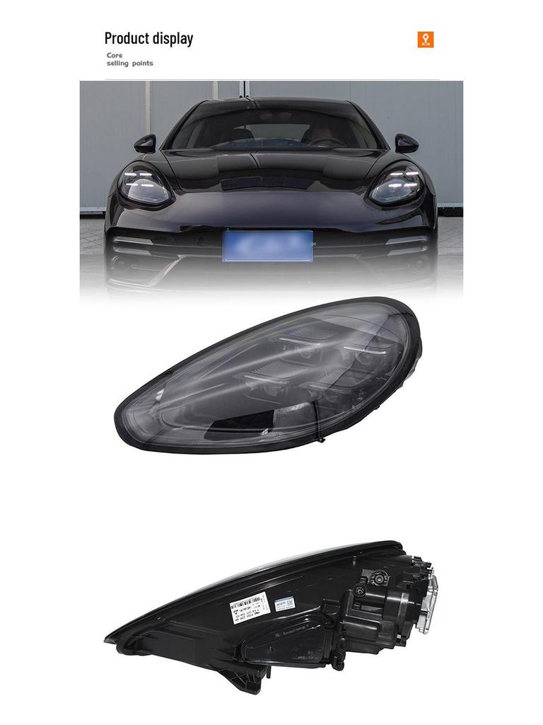 Compatible with 2014-2016 Porsche Panamera Headlight Assemblies, LED Matrix Headlights for 2024.
