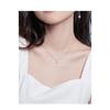 Women Fashion Water Drop Moonstone Pendant Short Clavicle Necklace