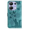 For Xiaomi Redmi Note 13 Pro 4G/Poco M6 Pro 4G Wallet Phone Case Butterfly Cat Imprint Leather Cover