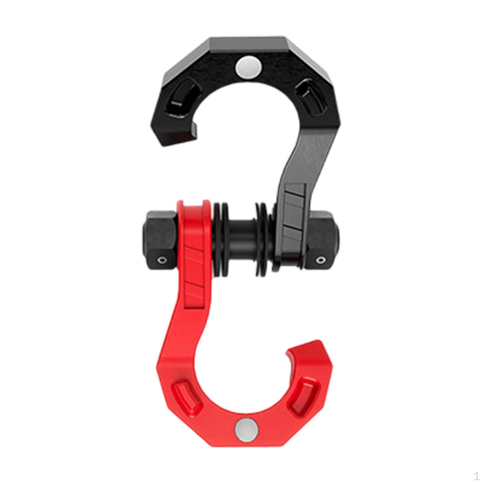 

D Ring Split Shackle for Vehicle Recovery, 3/4 Towing Winch Pulley Black Blue