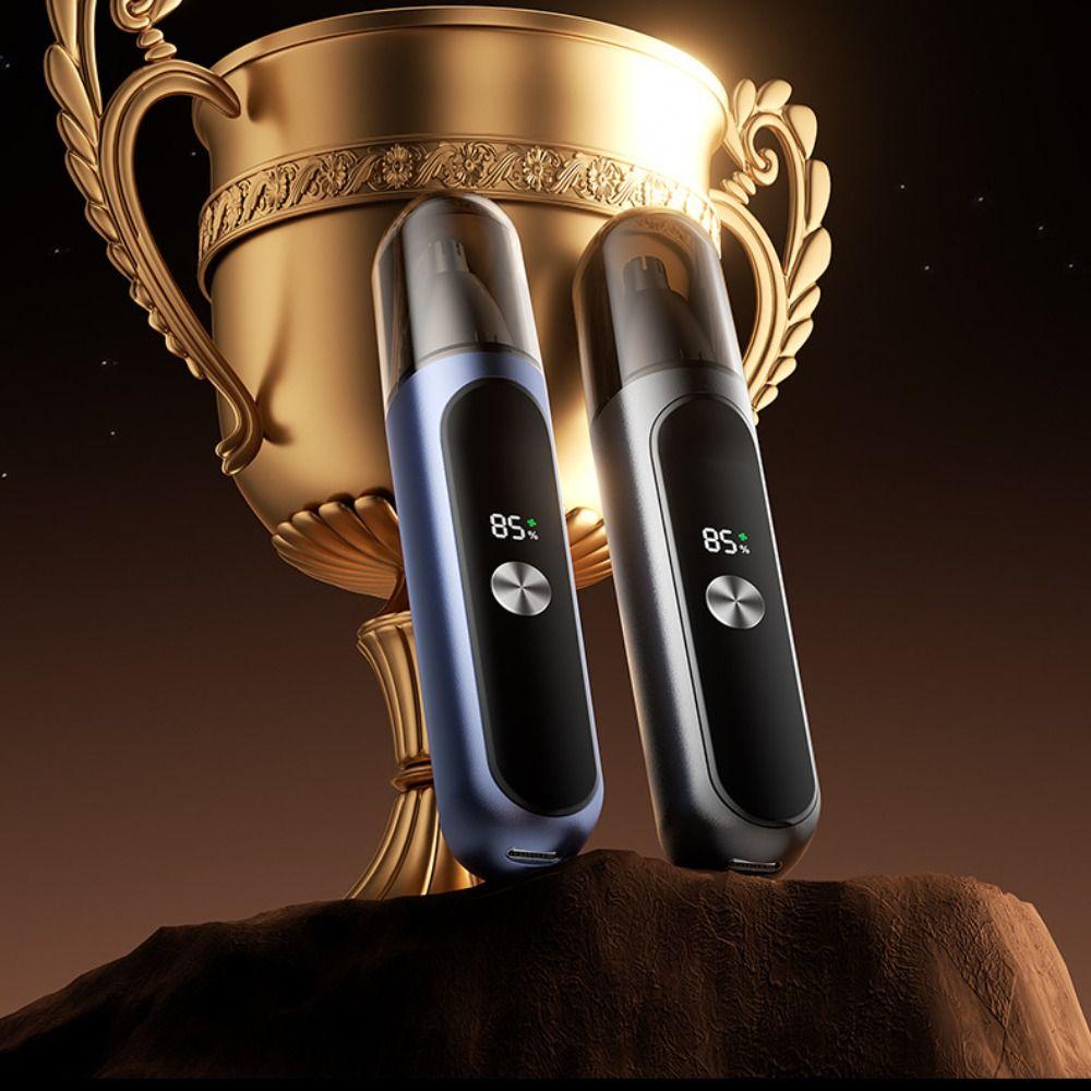 Efficient Electric Nose Hair Trimmer LED Digital Display Nose Hair Remover  for Nose Eyebrows Ear