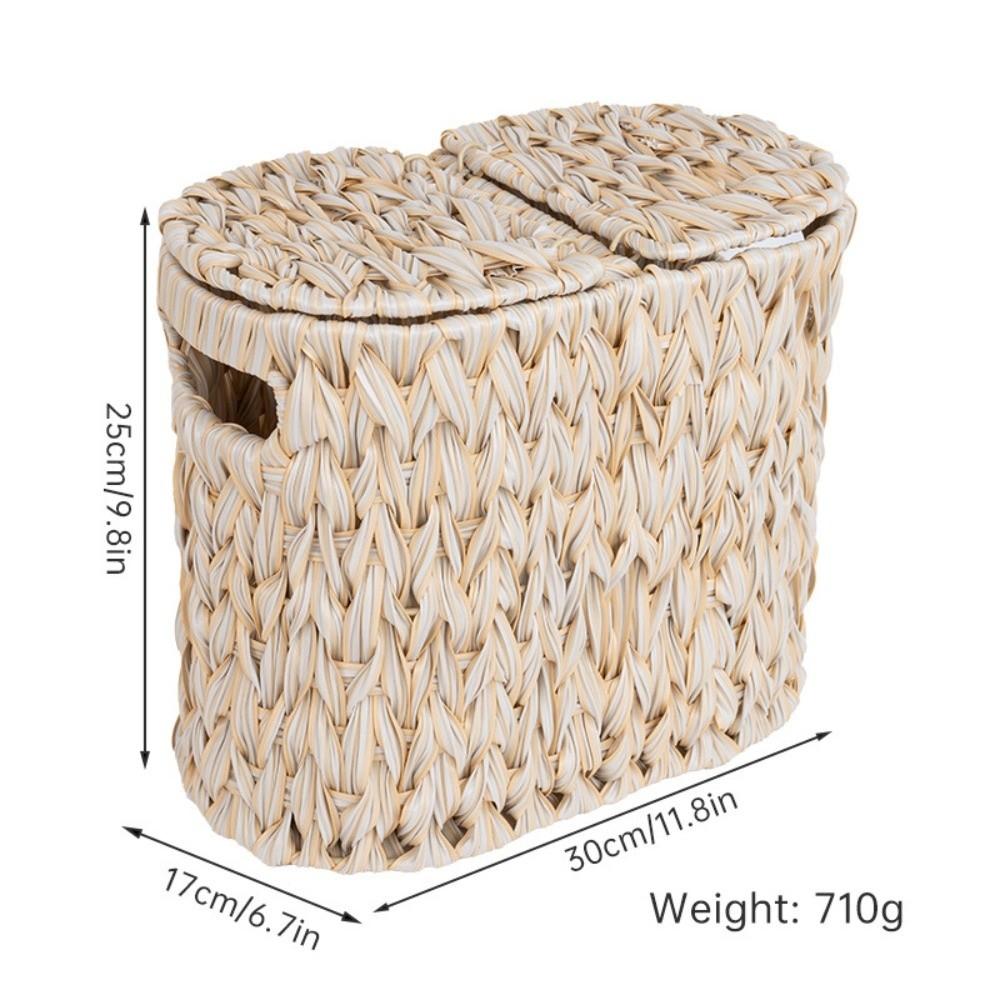 Large Capacity Toilet Paper Basket Flip Top Sundries Storage Box Storage Basket for Kitchen