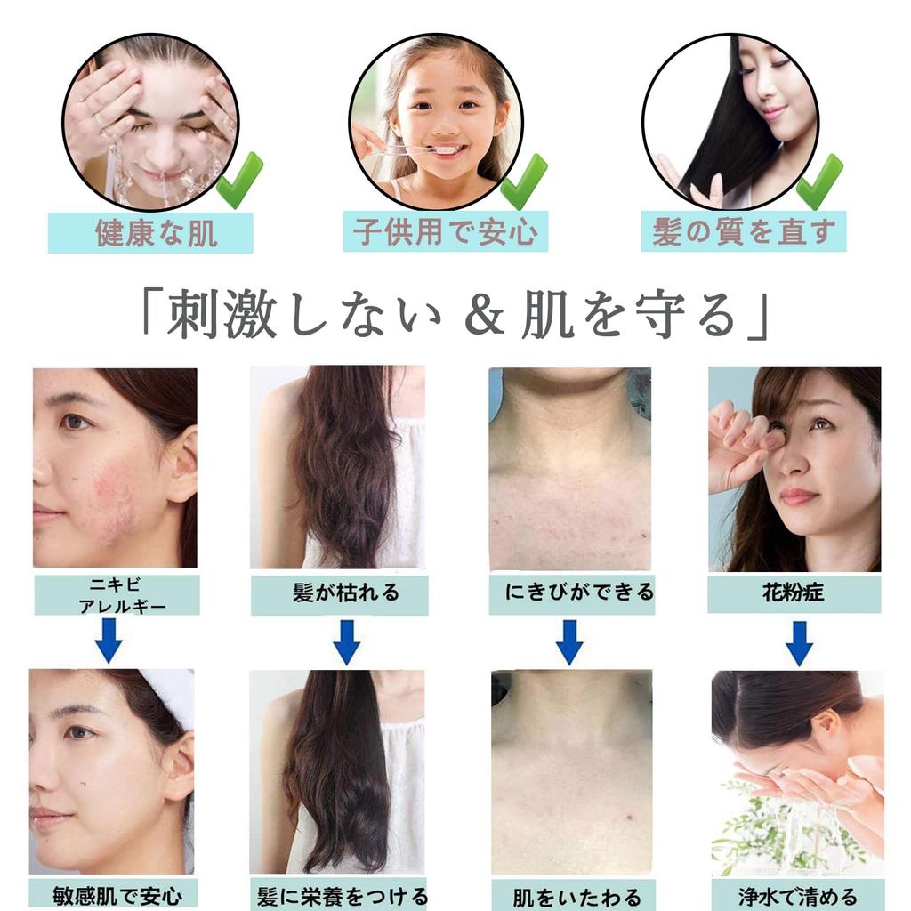 Shower Head with Chlorine Purifying Shower Improves Water Skin and Hair Calcium Replacement Cartridge for Bath Water Compatible with International
